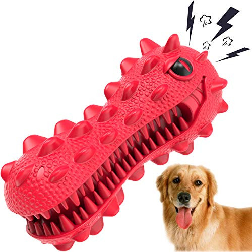 SHANFEEK Dog Chew Toys for Aggressive Chewers Large Breed Squeaky Dog Toys for Medium Dog Toothbrush Indestructible Dog Toys Large Breed Puppy Teething Chew Toys 