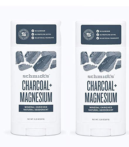 Schmidts Deodorant Charcoal  Magnesium Deodorant 3_25 Once 2 Pack