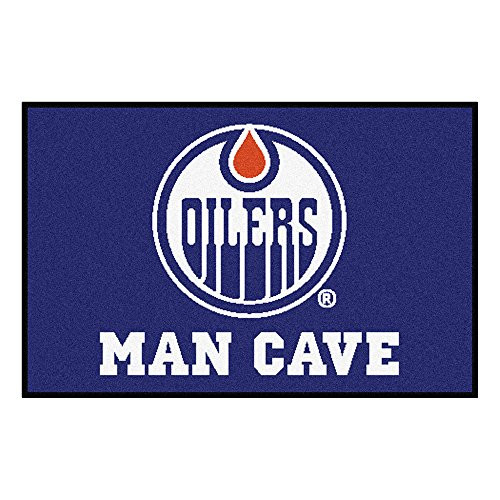 FANMATS 14430 NHL Edmonton Oilers Nylon Universal Man Cave Starter Rug FANMATS 14430 NHL Edmonton Oilers Nylon Universal Man Cave Starter Rug