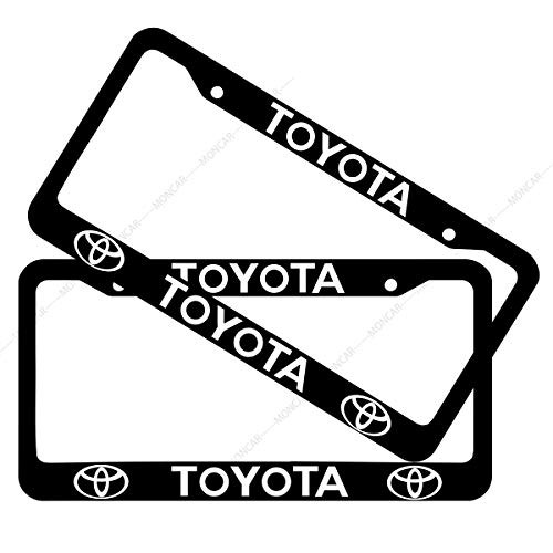 2-Pieces Newest Matte Aluminum Alloy License Plate Frame for ToyotaApplicable to US Standard car License Frame fit Toyota All Models