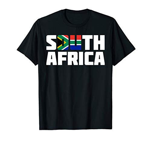 South Africa  Travel RSA Souvenir South African Flag T-Shirt