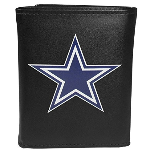 Siskiyou Sports NFL Dallas Cowboys Tri-fold Wallet Large Logo Black