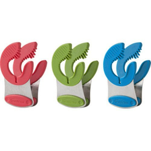 Trudeau Stainless Steel and Assorted Color Silicone Flex Pot Clip