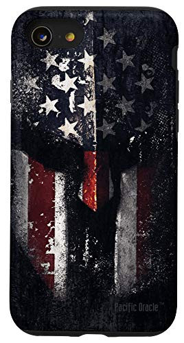 iPhone SE 2020  7  8 American Patriotic USA Flag Spartan Warrior Case