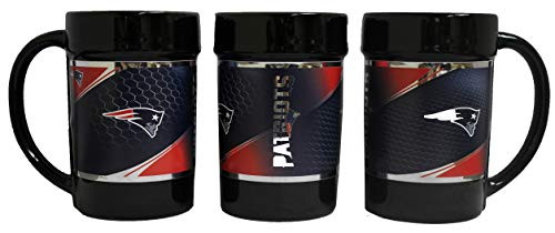 Patriots 15 oz Ceramic Coffee Mug with Metallic Graphics 19