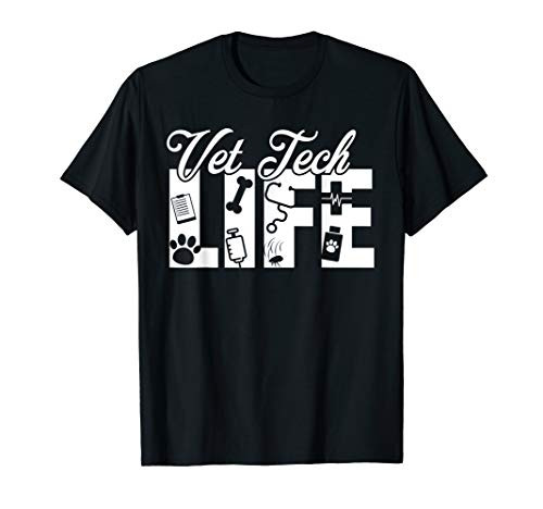 Vet Tech TShirt Living The Vet Tech Life Gift For Vet