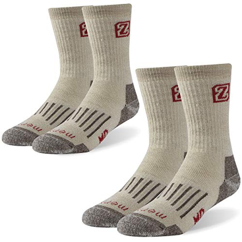 Merino Wool Hiking Socks ZEALWOOD Thermal Outdoor Sports Socks Crew Athletic Socks Extreme Cold Weather Socks Thermal Warm Crew Winter Socks Gift Socks