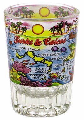 Turks & Caicos Double Shot Glass