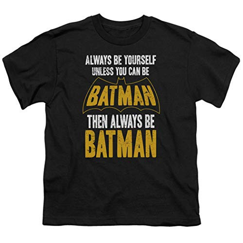 Batman Always Be Yourself Youth DC Comics T Shirt   Stickers