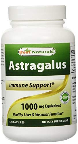 Best Naturals Astragalus Extract 1000 Mg 120 Capsules Pack of 2