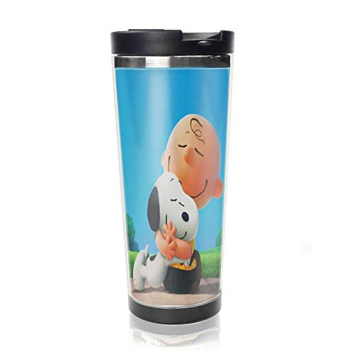 14oz Comic Peanuts Snoopy and Charlie Brown Embrace Stainless Steel Cardboard Cups for Travel and Sports