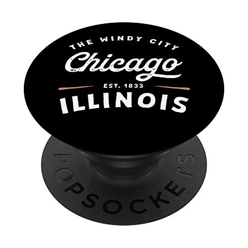 Rustic Classic Chicago Illinois 1833 USA The Windy City Gift PopSockets PopGrip Swappable Grip for Phones Tablets Rustic Classic Chicago Illinois 1833 USA The Windy City Gift PopSockets PopGrip Swappable Grip for Phones Tablets