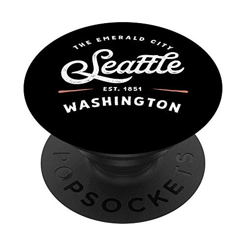 Rustic Classic Seattle Washington 1851 USA Gift PopSockets PopGrip Swappable Grip for Phones Tablets Rustic Classic Seattle Washington 1851 USA Gift PopSockets PopGrip Swappable Grip for Phones Tablets