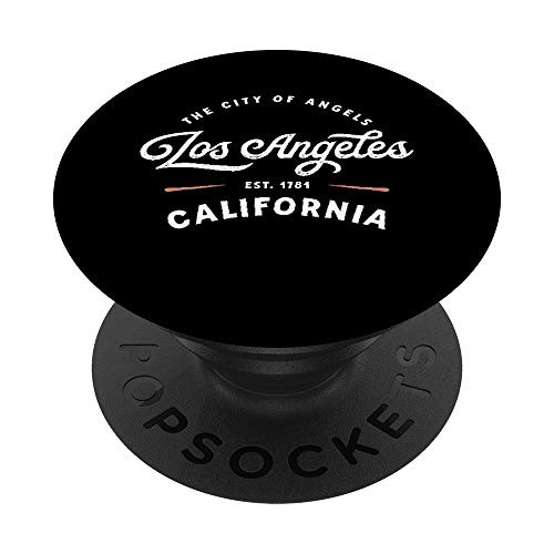 Rustic Classic Los Angeles California 1781 USA Gift PopSockets PopGrip Swappable Grip for Phones   Tablets