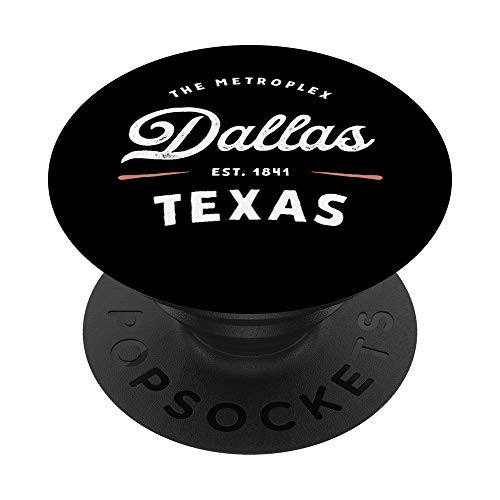 Rustic Classic Dallas Texas 1841 USA Novelty Gift PopSockets PopGrip Swappable Grip for Phones   Tablets
