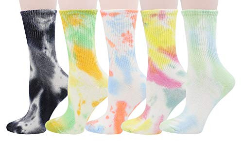 Lovful Cotton Socks for women Funny Cute Crew Socks Women Tie Dye NoveltySocks 5 Pairs Lovful Cotton Socks for women Funny Cute Crew Socks Women Tie Dye NoveltySocks 5 Pairs