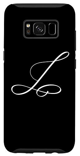 Galaxy S8 Elegant Single Letter J Capital Monogram Initial Case