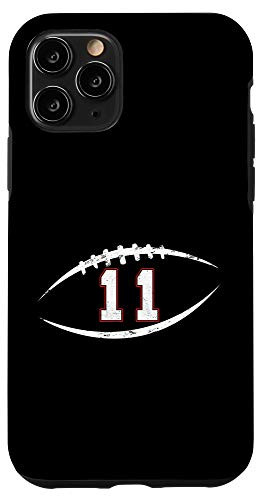 iPhone 11 Pro 11 Number Vintage Football Player 11 Lucky Number Birthday Case