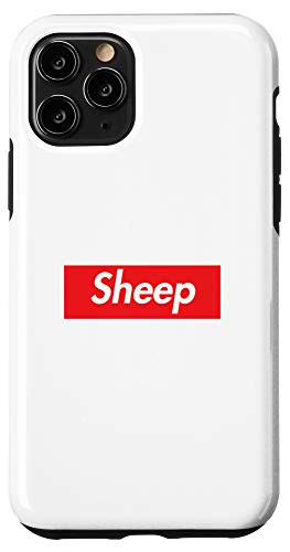 iPhone 11 Pro Sheep Parody Red Box Logo Case