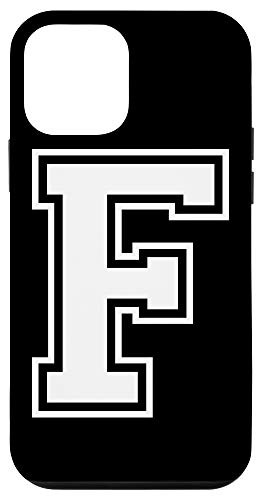 iPhone 12 mini Letter F Capital Alphabet College Varsity Monogram Club Case