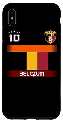 iPhone XS Max Belgium Soccer design with Belgium Shield and number 10 Case