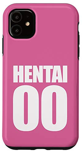iPhone 11 Hentai Case Football Alike Numbers 00_ Pink Anime Lover Case