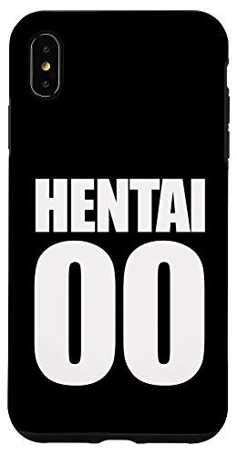 iPhone XS Max Hentai Case Football Alike Numbers 00_ Black Case