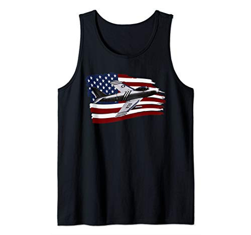 F-86 Sabre FIGHTER PLANE JET T SHIRT US flag USA Tank Top F-86 Sabre FIGHTER PLANE JET T SHIRT US flag USA Tank Top