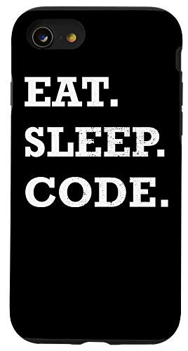 iPhone SE 2020  7  8 IT Computer Nerd Geek Engineering Eat Sleep Code Case