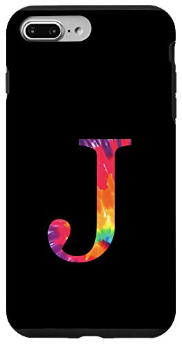 iPhone 7 Plus8 Plus Tie Dye Pattern Monogram Letter J Name Initial Case