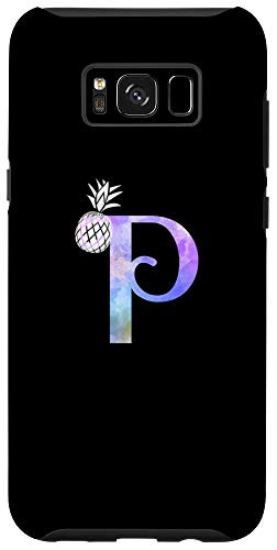Galaxy S8 Letter P watercolor pineapple monogram initial P Case