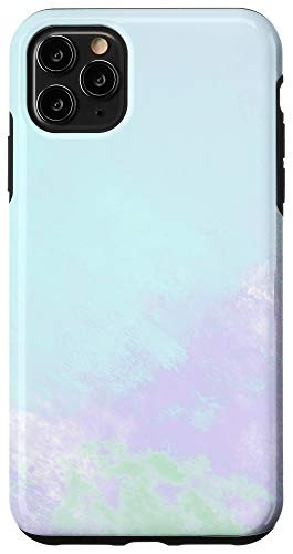 iPhone 11 Pro Max Sky blue purple pastel abstract watercolor abstract Case