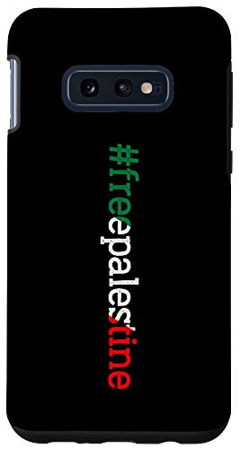 Galaxy S10e Free Palestine Hashtag - Classic with Palestine Flag Colors Case
