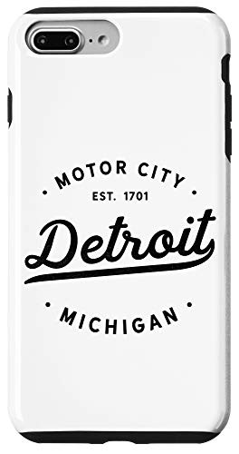 iPhone 7 Plus8 Plus Classic Retro Vintage Detroit Michigan Motor City Design Case