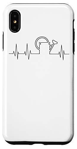 iPhone XS Max Cool Watering Can Heartbeat Gardening Gift  Funny Gardener Case