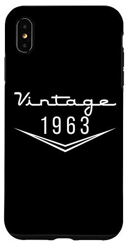 iPhone XS Max Vintage Classic 1963 58th Birthday Gift for 58 Year Old 58th Case