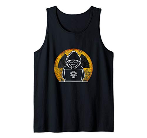 Computer Hacker Coding all Night for Tech Programmer Coder Tank Top