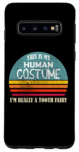 Galaxy S10 Retro This Is My Human Costume Im Tooth Fairy Sunse Classic Case