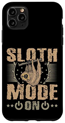 iPhone 11 Pro Max Sloth Mode On Funny Lazy Sleep Animal Lover Men Women Gift Case