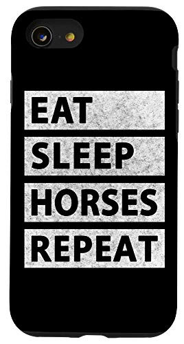 iPhone SE 2020  7  8 Eat Sleep Horses Repeat Horseback Riding Case