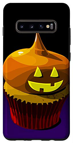 Galaxy S10 Halloween Jack O Lantern Cupcake Case