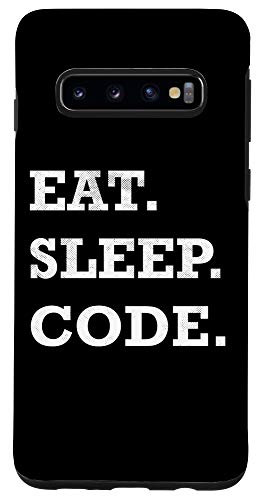 Galaxy S10 Computer Engineering Eat Sleep Code Geek Nerd Case