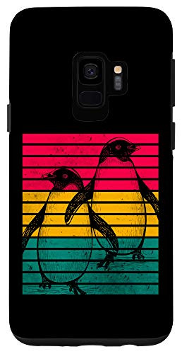 Galaxy S9 Retro Penguin Sunset Old School Classic Zookeeper Animal Case