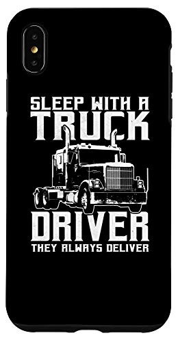 iPhone XS Max Trucker Gifts Tractor Trailer Truck 18 Wheeler Sleep With Case