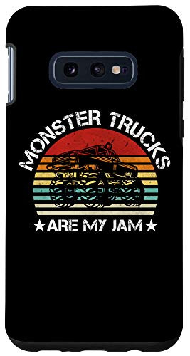 Galaxy S10e Retro Monster Truck Are My Jam Sunset Cool Engines Classic Case