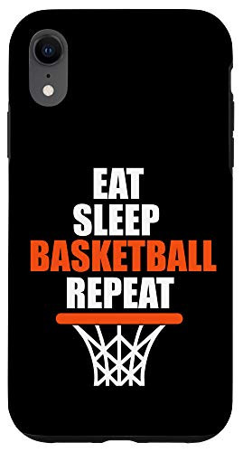 iPhone XR Eat Sleep Basketball Repeat Baller Game Hoop Player Coach Case
