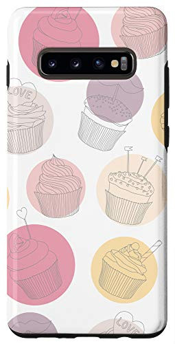 Galaxy S10 Cupcake Bakers Sweet Confections White Background Case