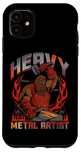 iPhone 11 Blacksmith Steel Worker Heavy Metal Pun Case
