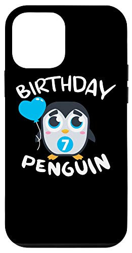 iPhone 12 mini Funny 7th Birthday Penguin 7 Year Old Bird Lover Kids Gift Case
