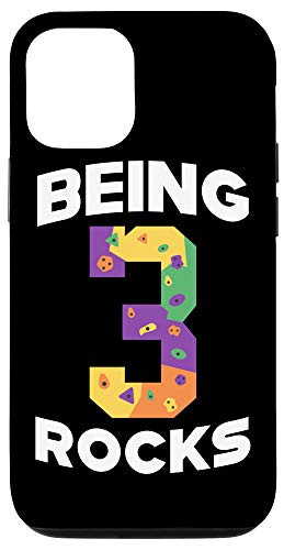 iPhone 1212 Pro Rock Climbing Funny 3 Years Old 3rd Birthday Gift For Kids Case